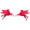 Mobil Flying Horse Decal - Pair