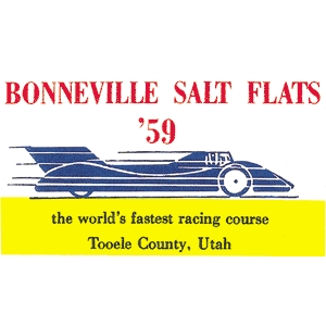 Bonneville Salt Flats 1959 Decal