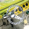 Classic Chromed Chain Link Steering Wheel (9.84")