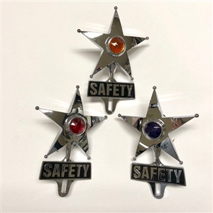 SAFETY STAR LICENSE TOPPER WITH A LIGHT