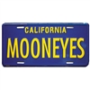 Blue/Yellow CA License Plate - MOONEYES