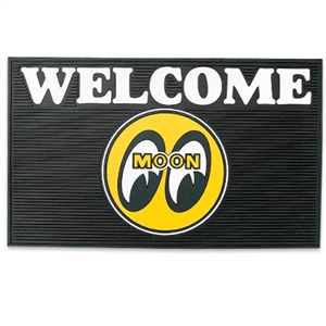 Black Solid-Rubber WELCOME Mat with MQQN Logo