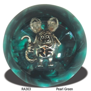 Rat Fink Shift Knob - Green Pearl