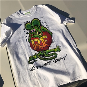 Rat Fink Color Design T-shirt - White