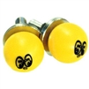 Yellow Moon Ball License Plate Bolts