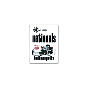 1967 NHRA INDIANAPOLIS NATIONALS STICKER