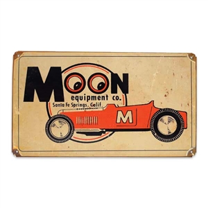 MOON Equipment Co. Roadster Vintage Style Metal Sign
