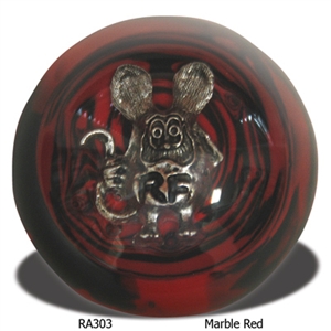 Rat Fink Shift Knob - Marble Red