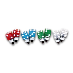 Glitter Dice License Plate Bolts