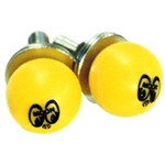 Yellow Moon Ball License Plate Bolts