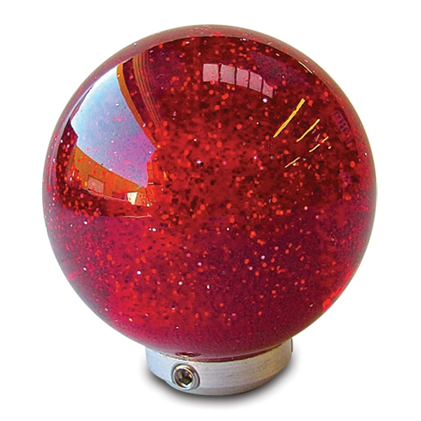 American Shifter 164426 Clear Retro Metal Flake Shift Knob with M16 x 1.5 Insert Red Artistic Dolphin 