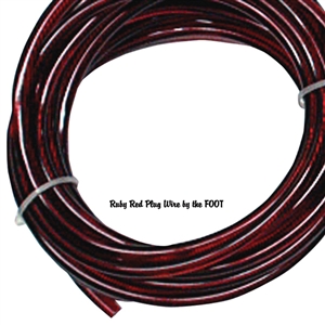 Ruby Red Plug Wire by the FOOT