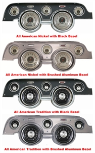 '67-68 Mustang Package - 5 Gauge Set with Dash Bezel
