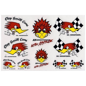 10 Assorted Clay Smith Cams Mr. Horsepower Decals