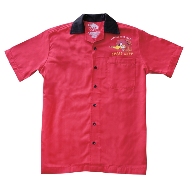 Clay Smith Bowling Shirt - Black & Red