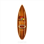 Clay Smith Woodie Surfboard Metal Sign