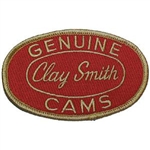 Clay Smith Oval Patch - Red with Gold