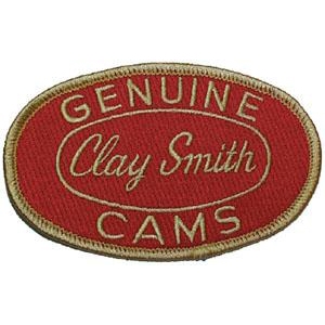 Clay Smith Oval Patch - Red with Gold