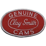 Clay Smith Oval Patch - Red with White