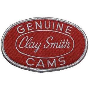 Clay Smith Oval Patch - Red with White
