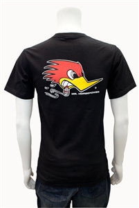 Clay Smith Mr. Horsepower Traditonal Design T-Shirt - Black