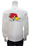 Clay Smith, Mr. Horsepower Long Sleeve T-Shirt - White