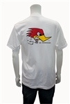 Clay Smith Mr. Horsepower Traditonal Design T-Shirt - White