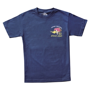 Navy Vintage Clay Smith Cams Speed Shop T-shirt