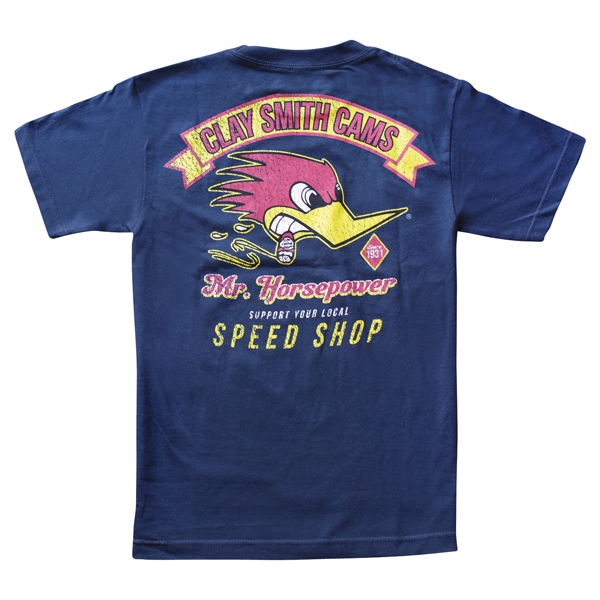 Navy Vintage Clay Smith Cams Speed Shop T-shirt