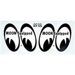 MOON Equipped Water Transfer Decal - Right/Left 4" Pair