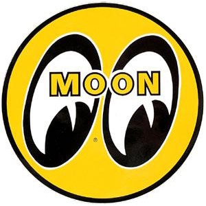 MOON Eyeball Logo 3" Yellow Decal