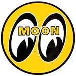 MOON Eyeball Logo 12" Yellow Decal