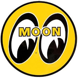 MOON Eyeball Logo 1.5" Yellow Decal