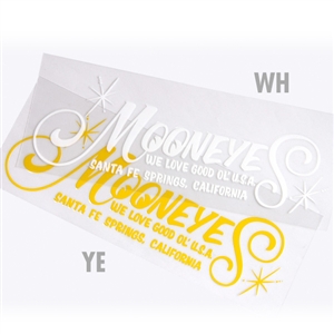 Mooneyes Script Die Cut Decal