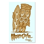 MOON Cafe Tiki Sticker