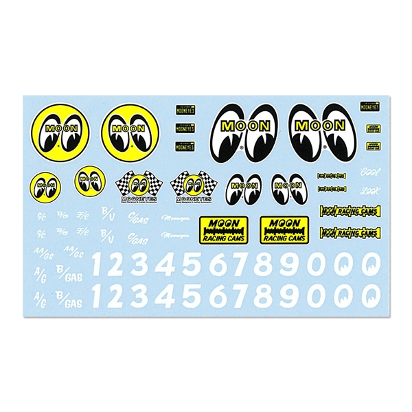 1/64 Diecast Car Decals MOONEYES Assort