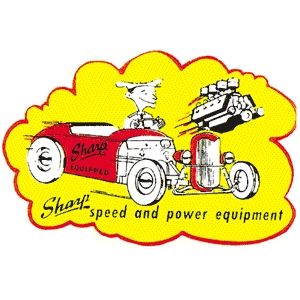 Sharp Speed and Power Equipment Decal