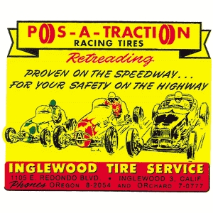 POS-A-TRACTION Racing Tires Decal