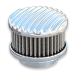 Polished Finned Top Air Cleaner