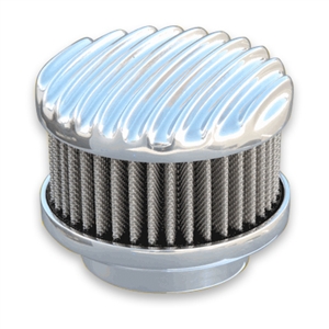 Polished Finned Top Air Cleaner