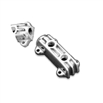 Polished Aluminum Log Type 2-Port Fuel Block