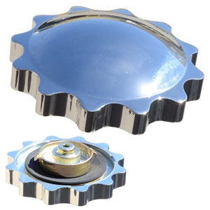 Polished Chevy Sprocket Gas Cap