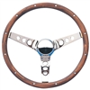 Walnut Chrome Spoke Steering Wheel