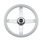 4-Spoke Steering Wheel - White