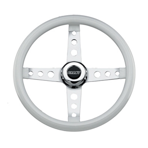 4-Spoke Steering Wheel - White