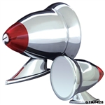 LED Lighted Bullet Mirror