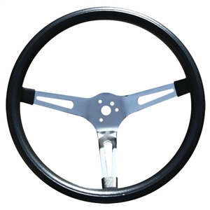 GT Classic 15-inch Slotted Spoke Foam Grip Steering Wheel