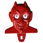 Red Devil License Plate Topper