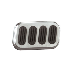 Lokar Billet Brake Pad w/Rubber Pad