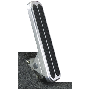 Lokar Billet Aluminum Floor Mounted Throttle Pedal w/Rubber Pad